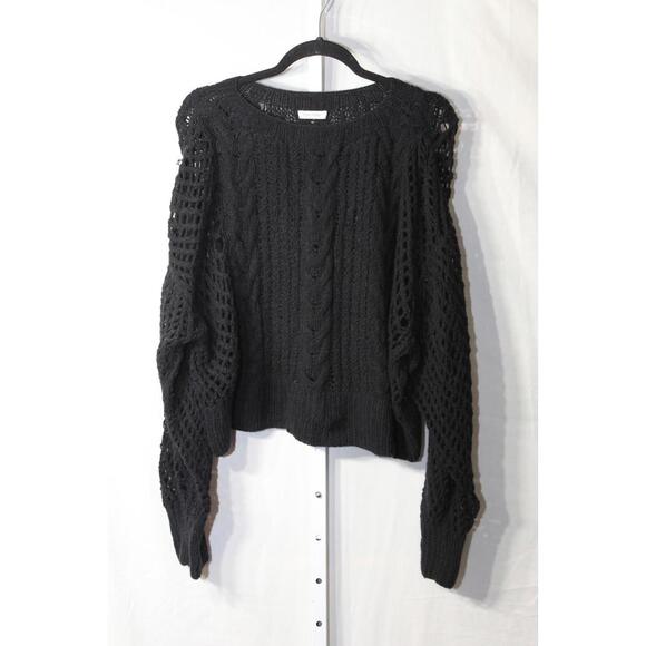 Ryan Roche Black oben knit Sweater sz. S - Picture 1 of 15